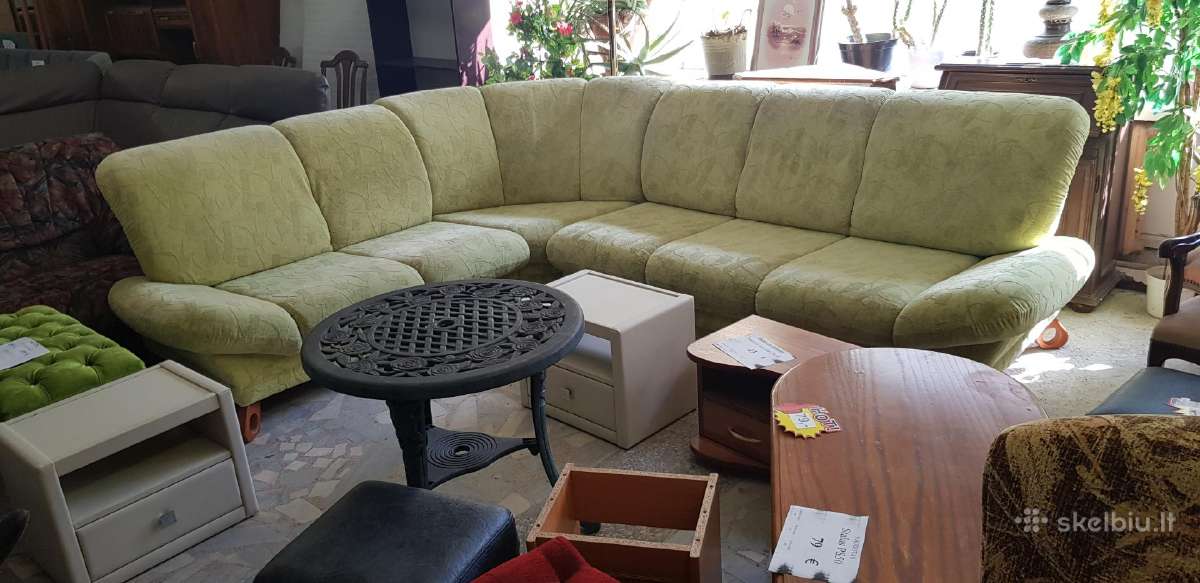 Naudotos sofos nuo 100 €. Šiandien dirbame