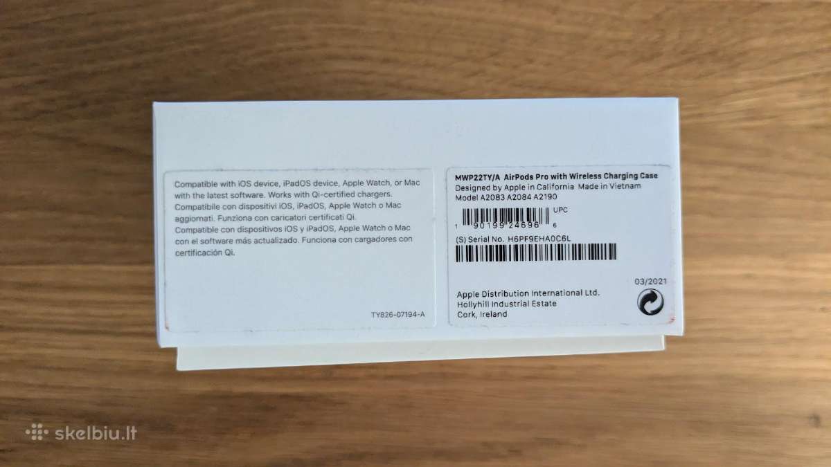 Parduodu Apple Airpods Pro 1 su defektu - nuotraukos Nr. 5