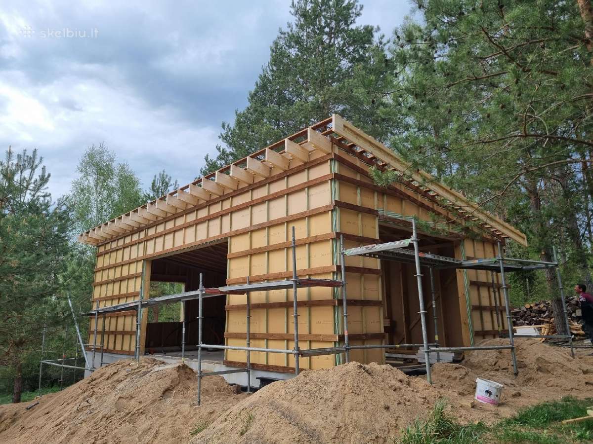 Karkasiniai namai, stogai kiti statybų darbai. - nuotraukos Nr. 38