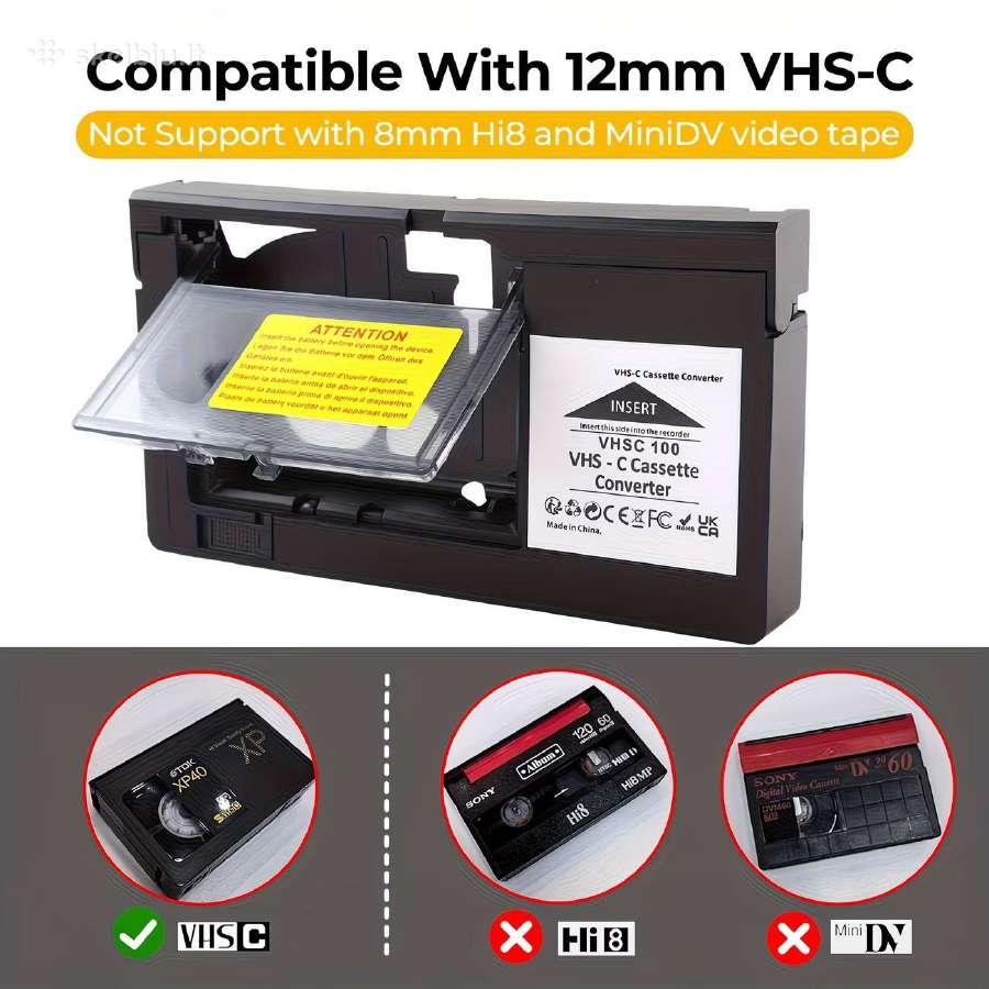 Motorizuotas Vhs-c į Vhs kasetės adapteris - nuotraukos Nr. 4
