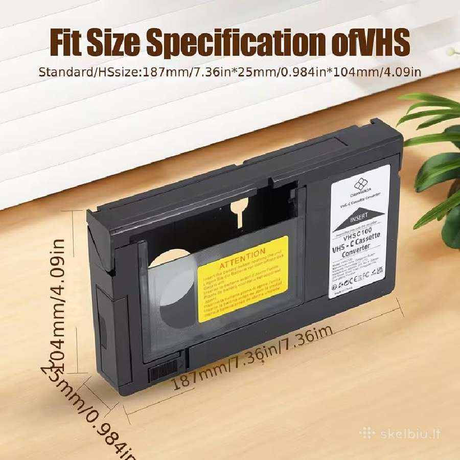 Motorizuotas Vhs-c į Vhs kasetės adapteris - nuotraukos Nr. 6