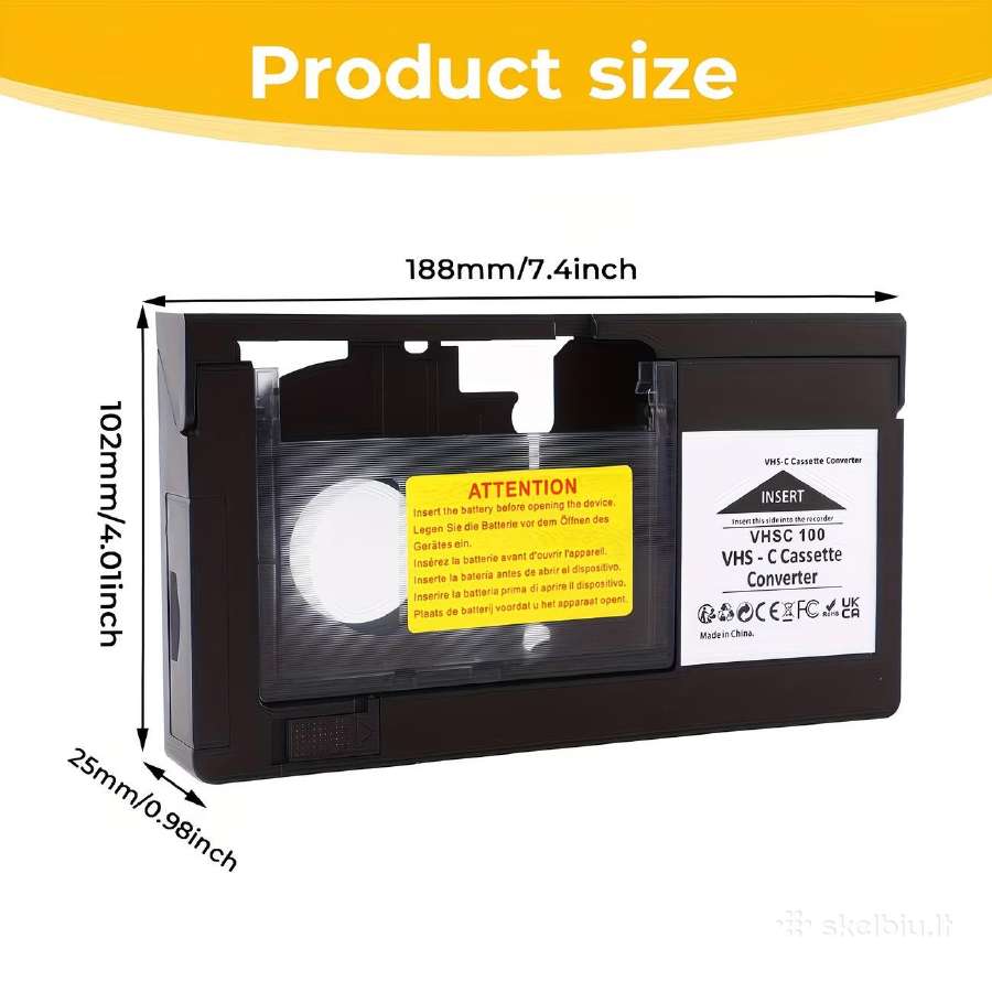 Motorizuotas Vhs-c į Vhs kasetės adapteris - nuotraukos Nr. 7