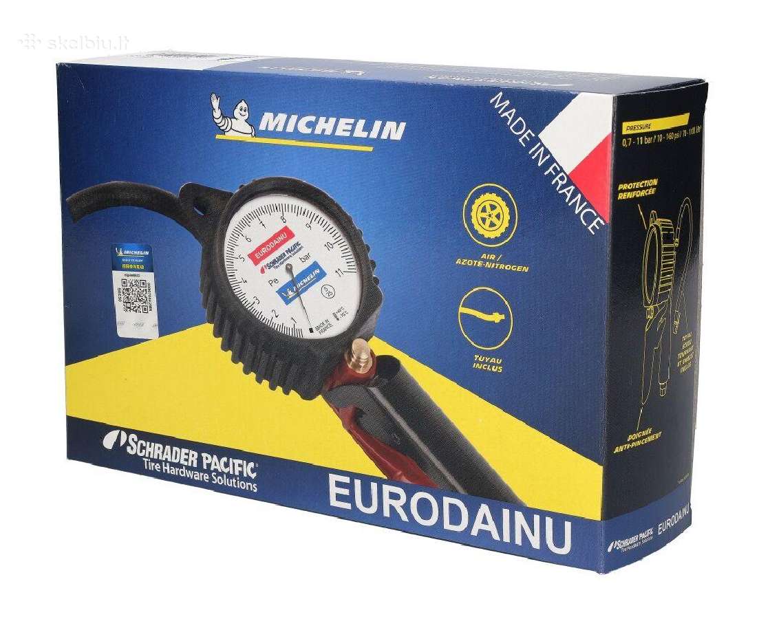 Schrader Michelin padangų pripūtimo matuoklis - nuotraukos Nr. 2
