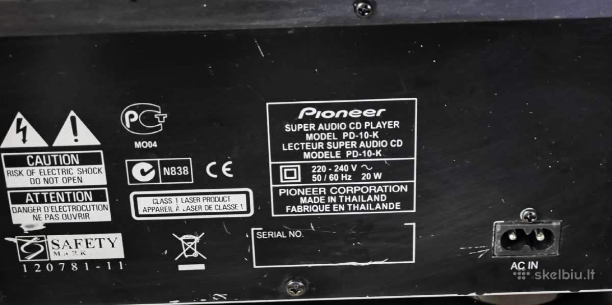 Pioneer pd 10 sacd usb CD grotuvas - nuotraukos Nr. 5