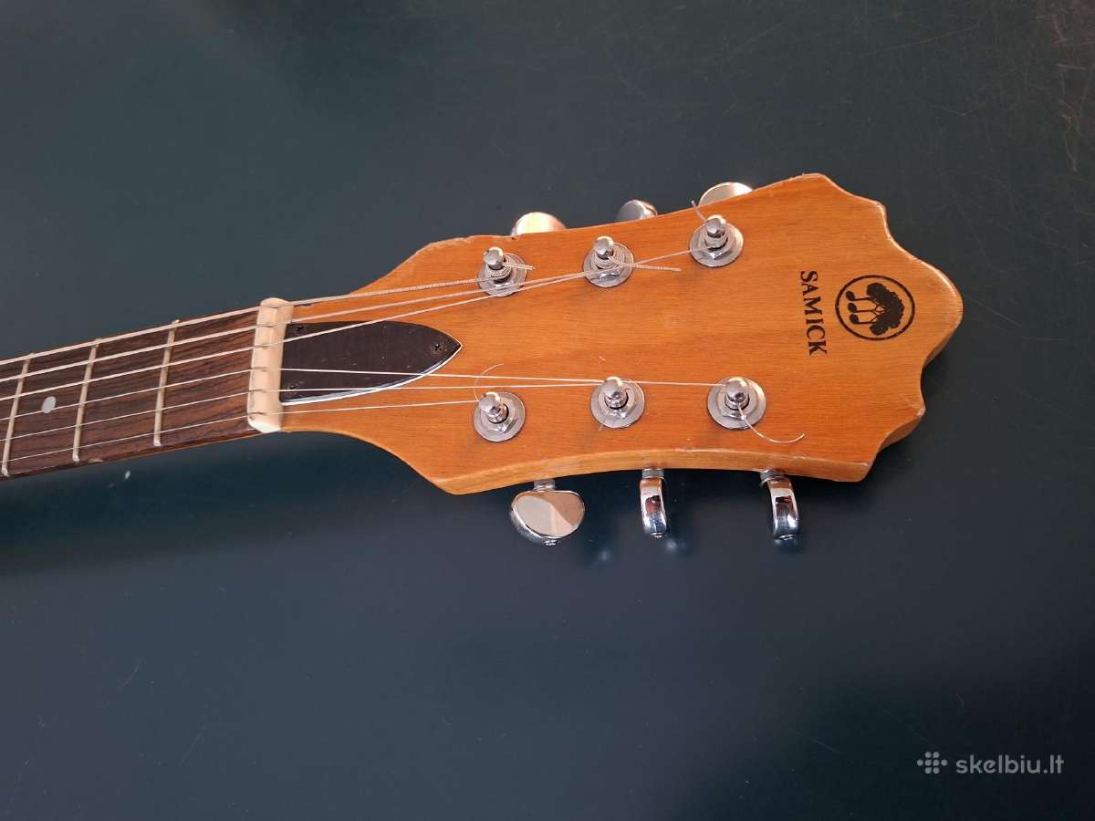 Samick Neck Through Gitara 70tieji Koreja - nuotraukos Nr. 12