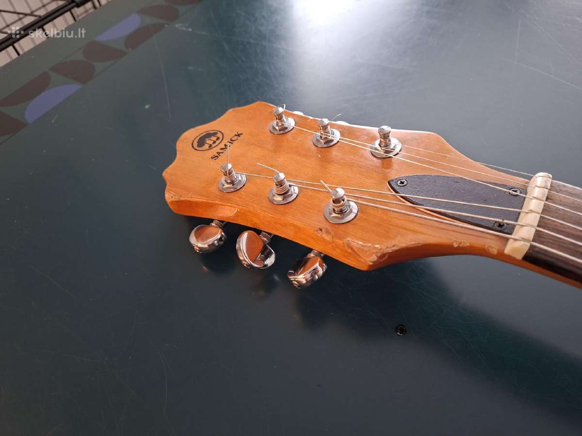Samick Neck Through Gitara 70tieji Koreja - nuotraukos Nr. 14