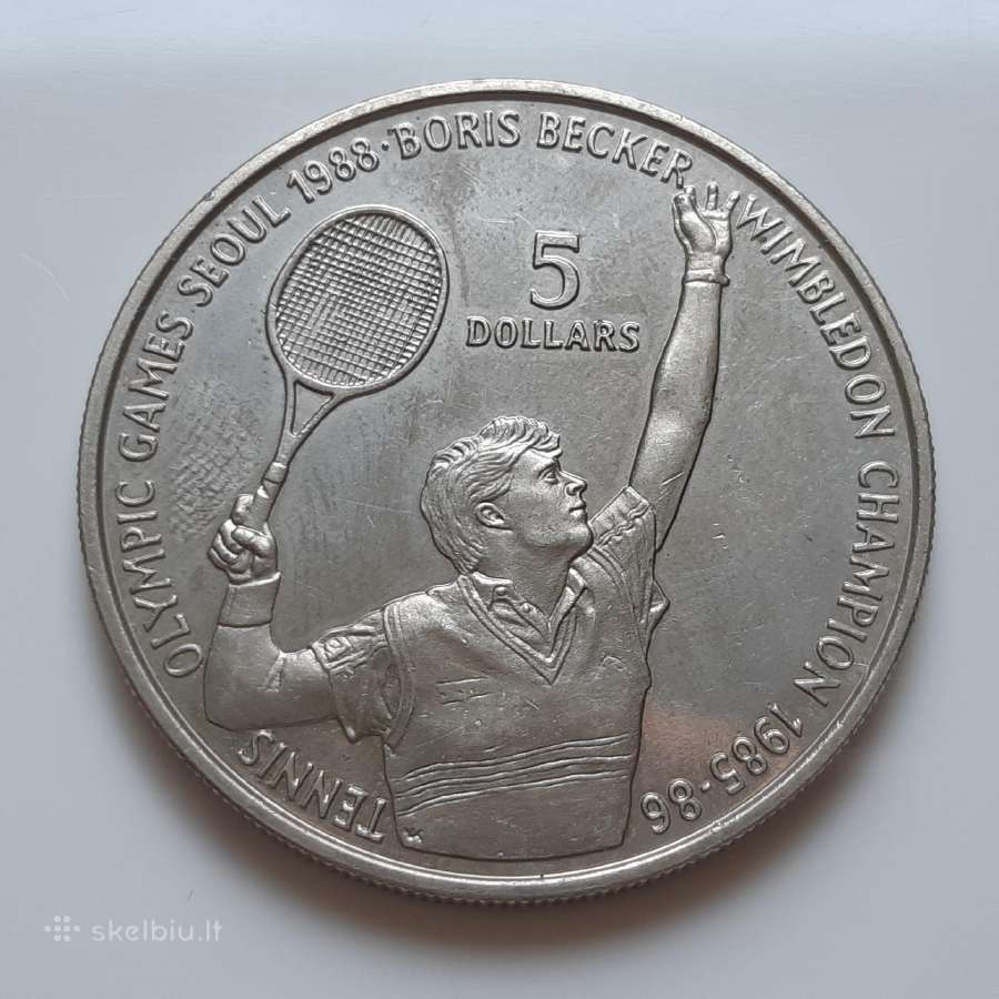 Niujė 5 doleriai Olimpiada Tenisas 1987