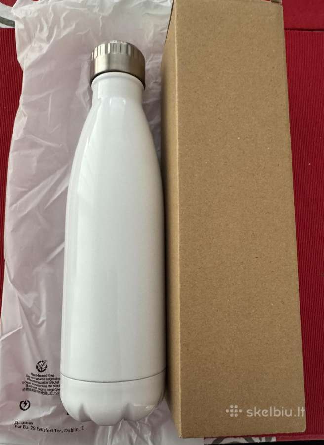 Metalinė gertuvė-termosas Drink&go, balta, 500 ml