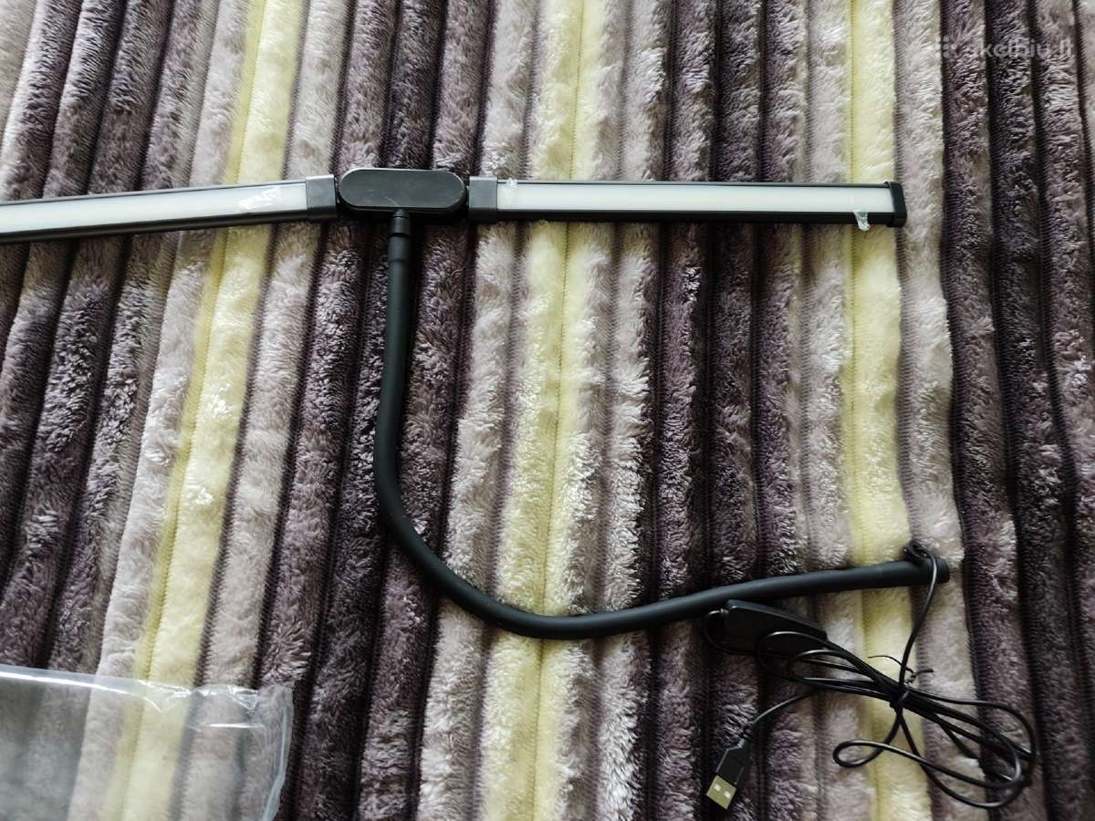 LED stalo lempa su lanksčiu kotu – dvigalvė - nuotraukos Nr. 4