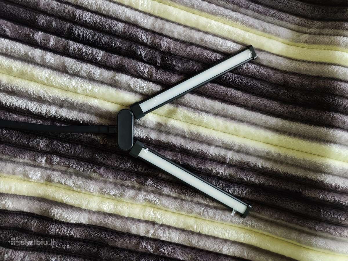 LED stalo lempa su lanksčiu kotu – dvigalvė - nuotraukos Nr. 5