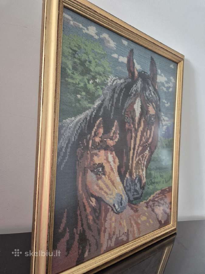 Siuvinėtas paveikslas 53x43 cm - nuotraukos Nr. 2