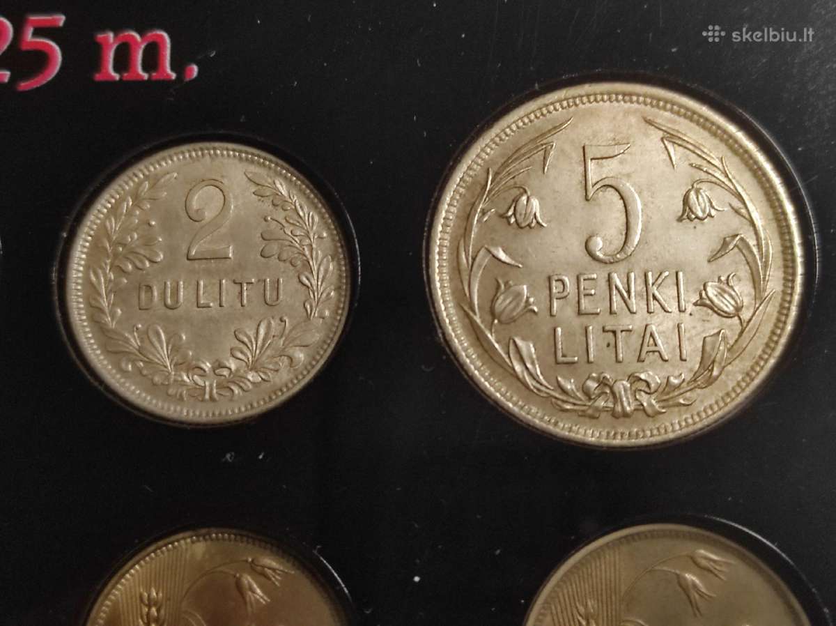 Tarpukario Lietuvos monetų rinkinys dėkle - nuotraukos Nr. 5