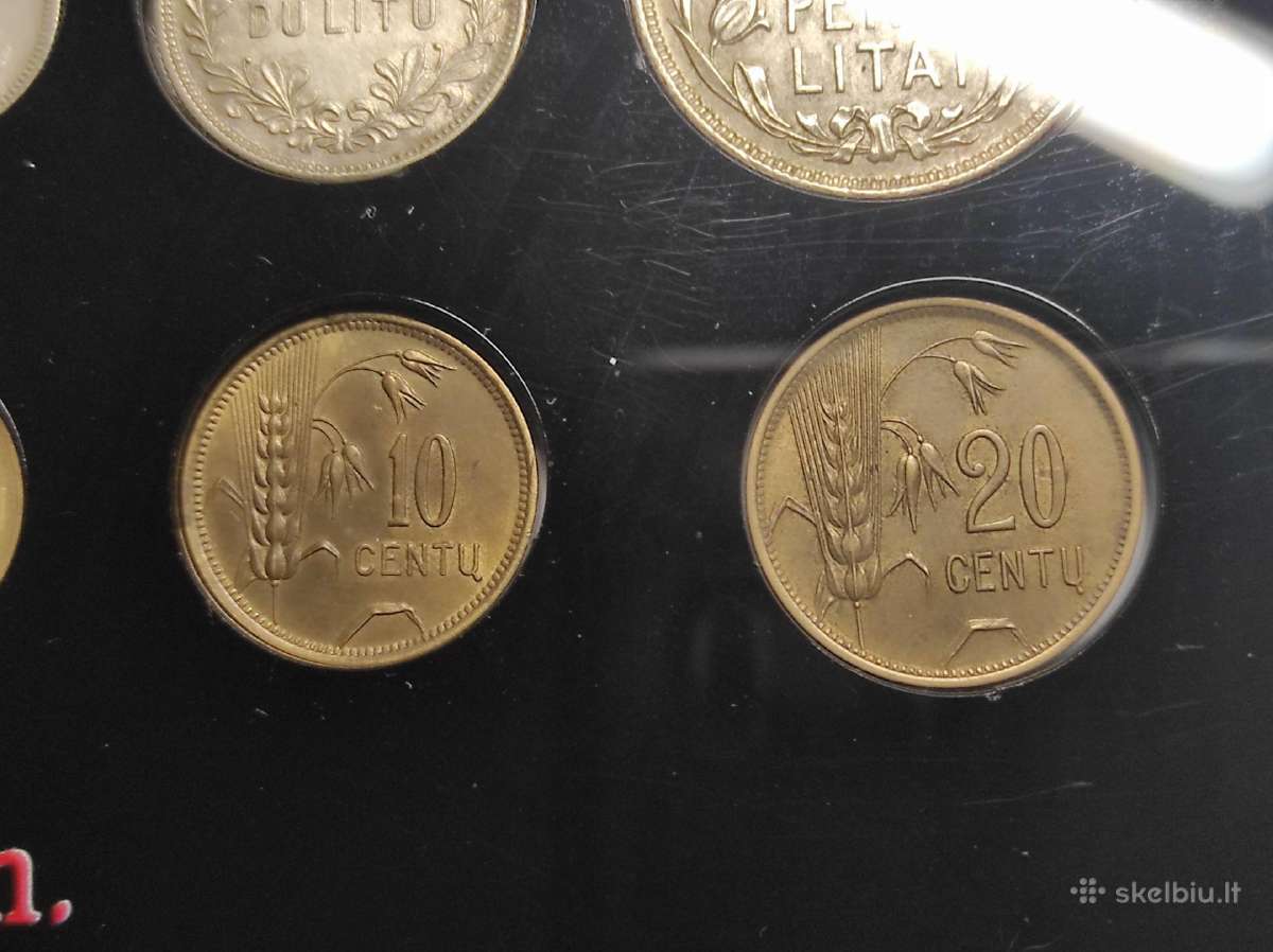 Tarpukario Lietuvos monetų rinkinys dėkle - nuotraukos Nr. 8