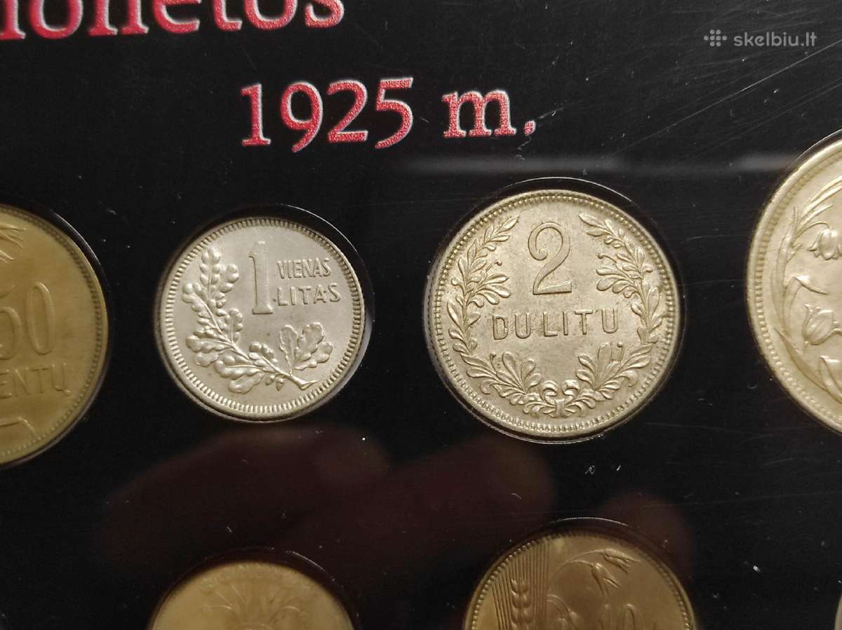 Tarpukario Lietuvos monetų rinkinys dėkle - nuotraukos Nr. 4