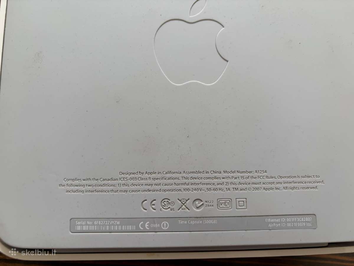 Apple Airport Time Capsule A1409 + A1254 - nuotraukos Nr. 2