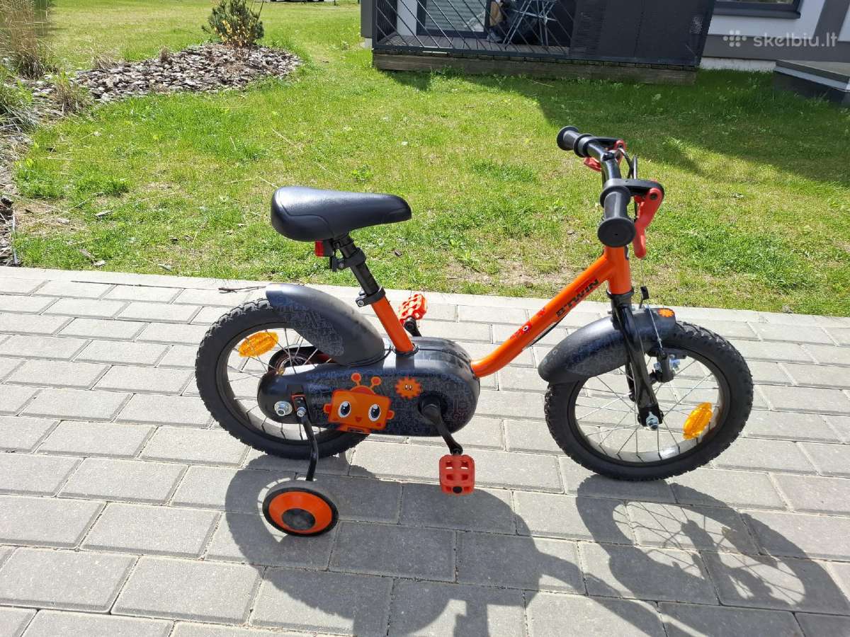 Vaikiškas dviratukas su papildomais ratukais