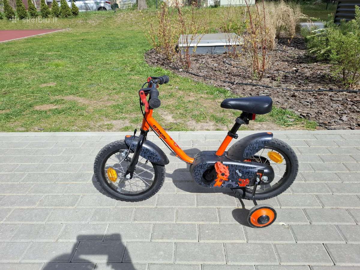 Vaikiškas dviratukas su papildomais ratukais - nuotraukos Nr. 2