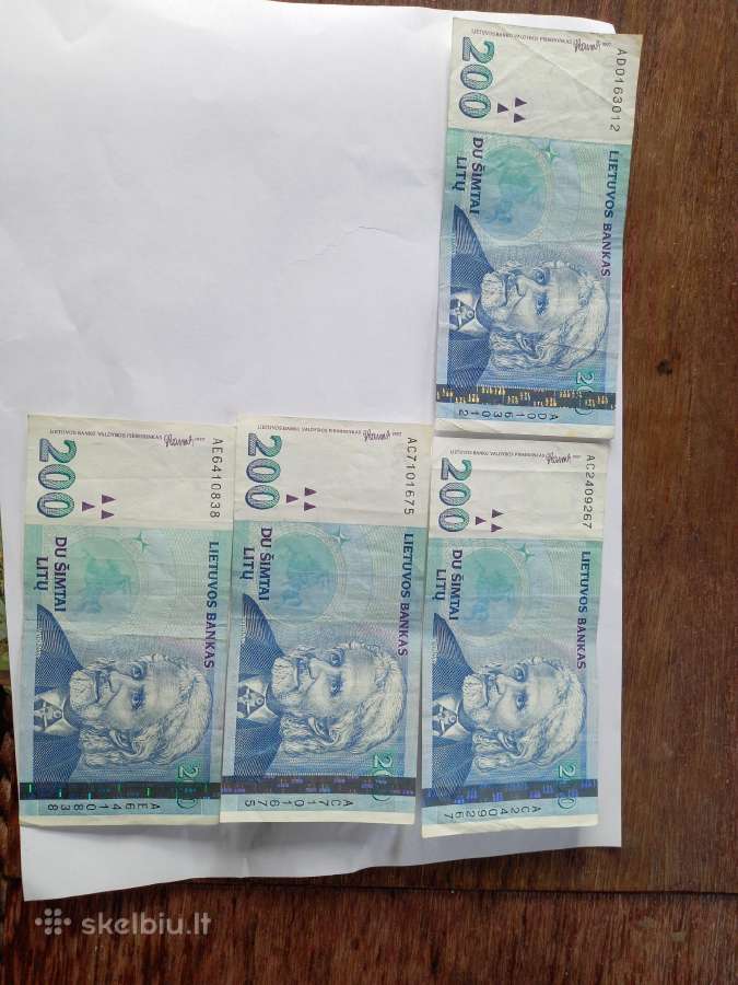 200 litų.1997m.