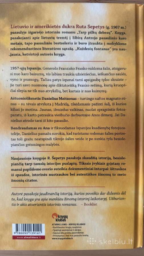 Knyga “Kuždesių fontanas, Ruta Sepetys - nuotraukos Nr. 2