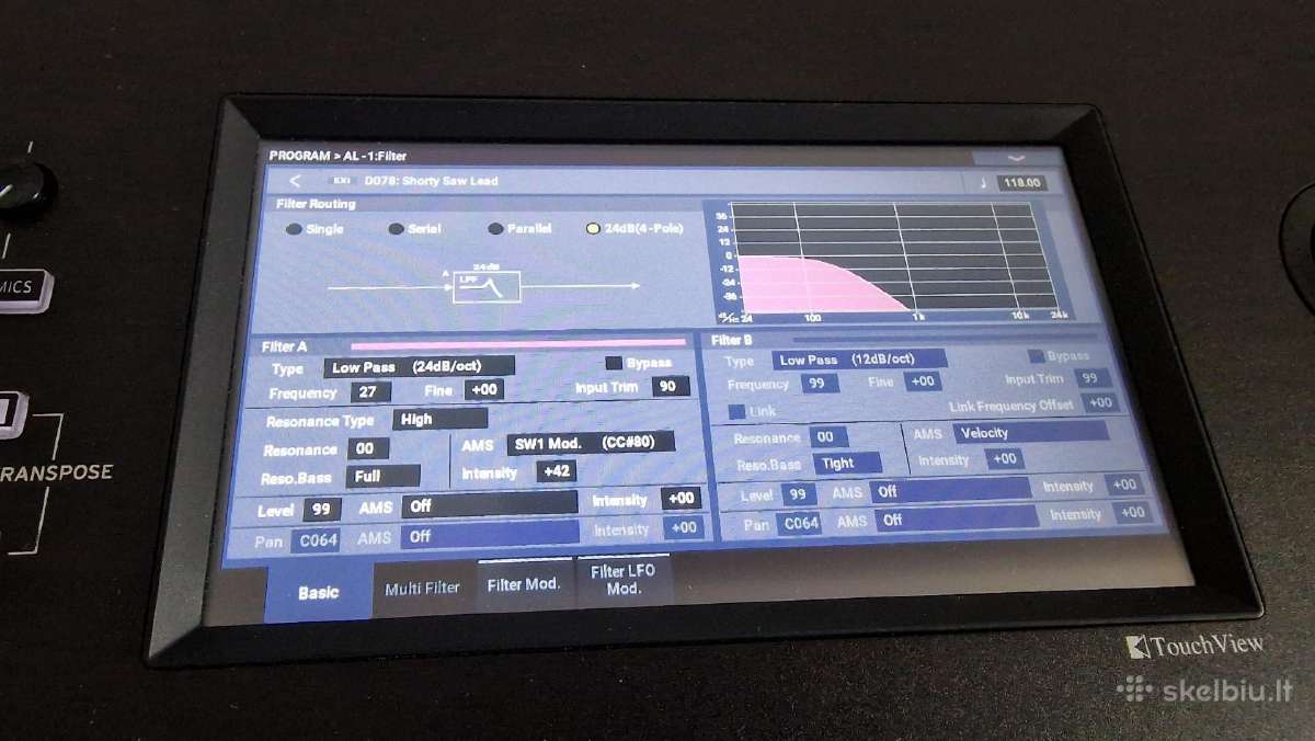 Korg Nautilus 61 Pro sintezatorius, workstation. - nuotraukos Nr. 8