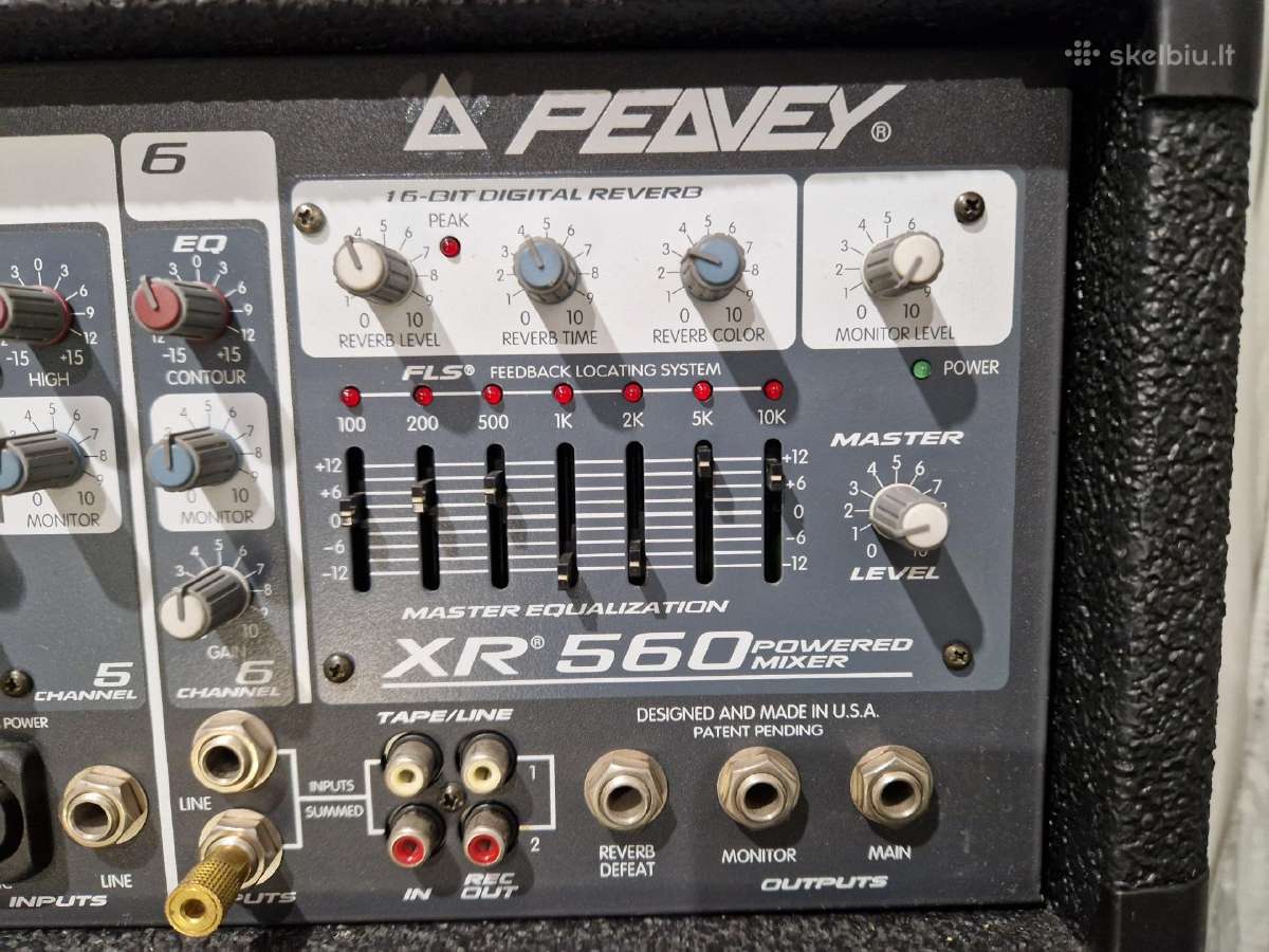 Peavey mixeris, kolonėlės, mikrofonai, stovai, kab - nuotraukos Nr. 2