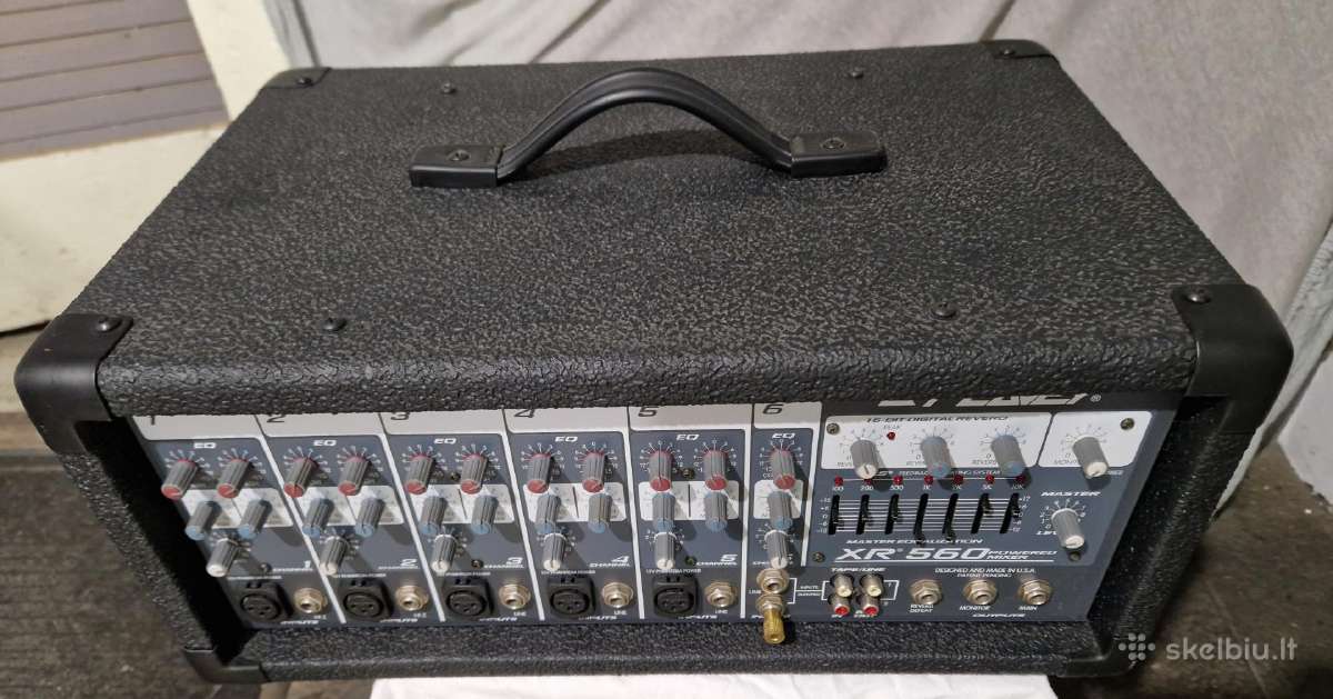 Peavey mixeris, kolonėlės, mikrofonai, stovai, kab - nuotraukos Nr. 3
