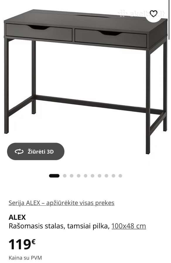Ikea Alex stalas - nuotraukos Nr. 4