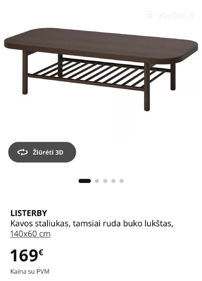 Kavos staliukas Ikea Lysterby - nuotraukos Nr. 3