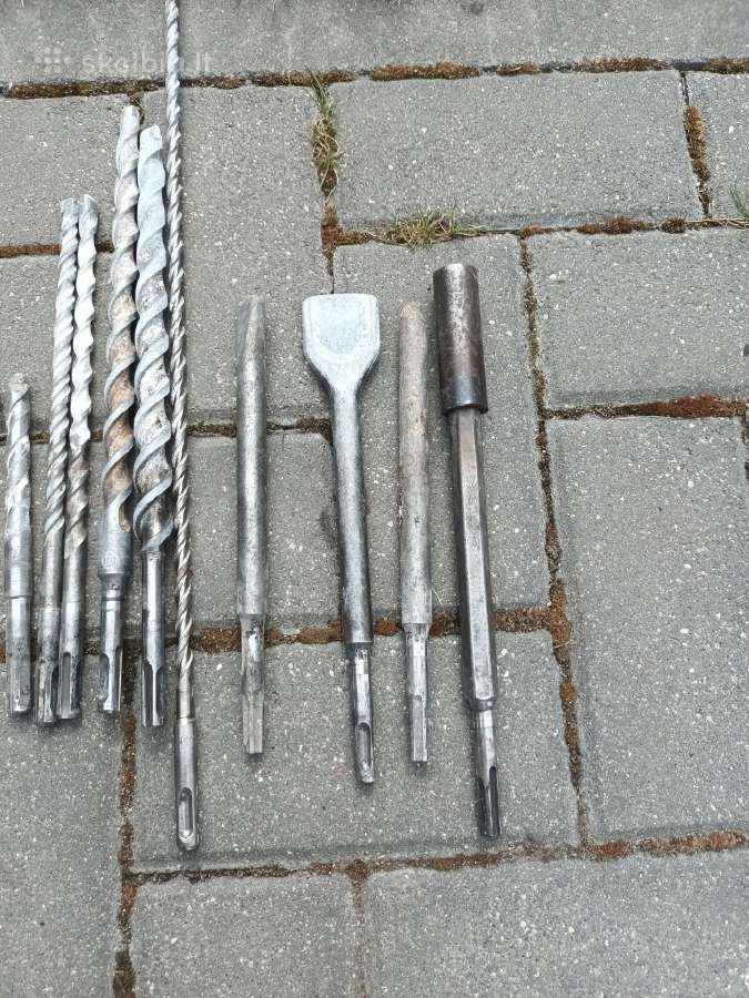 Sds+ betono grąžtai, kaltai - nuotraukos Nr. 2