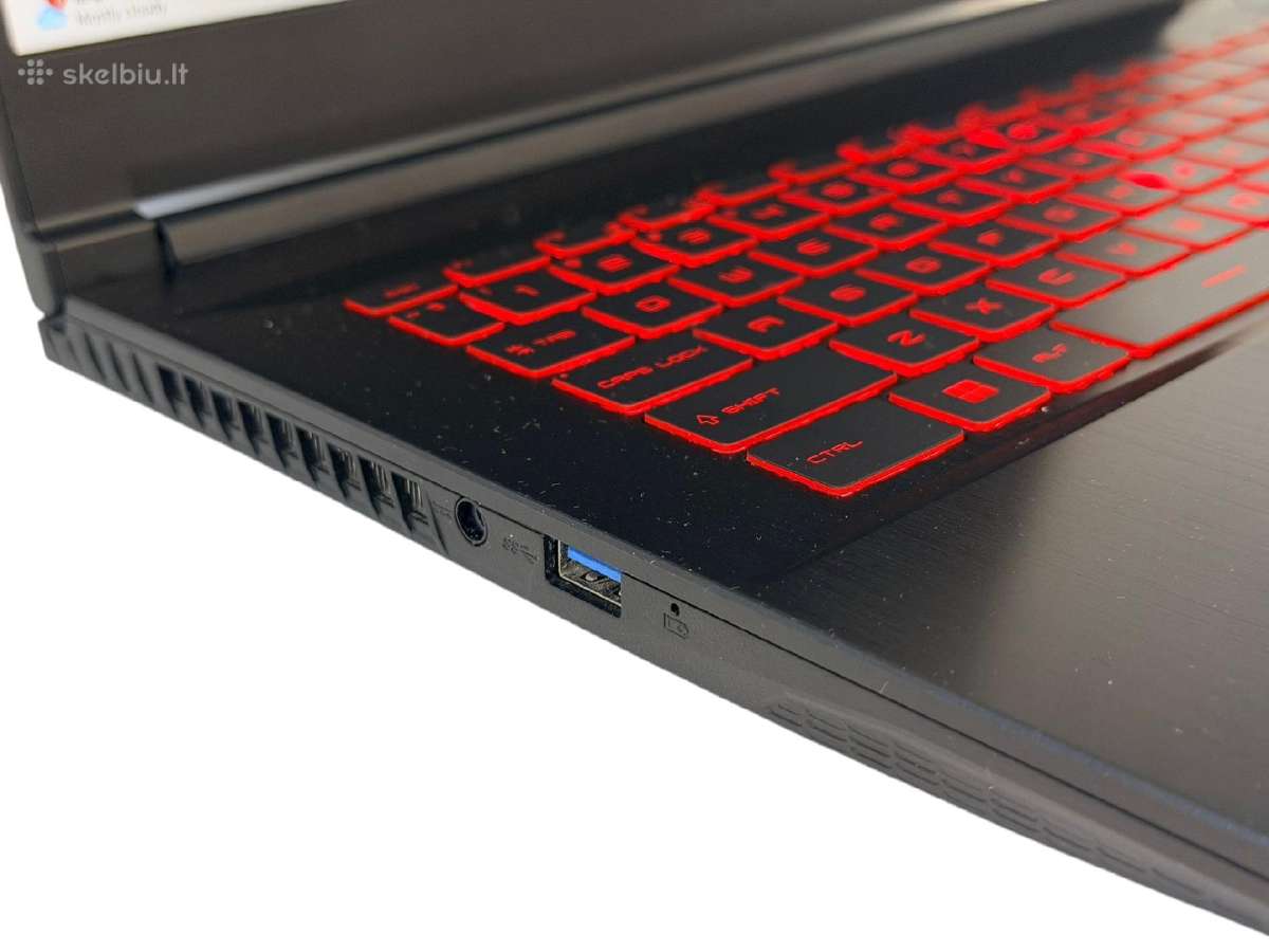 Msi Gf63 Thin – 16gb/ 512gb SSD / Rtx 3050 (4gb) - nuotraukos Nr. 6