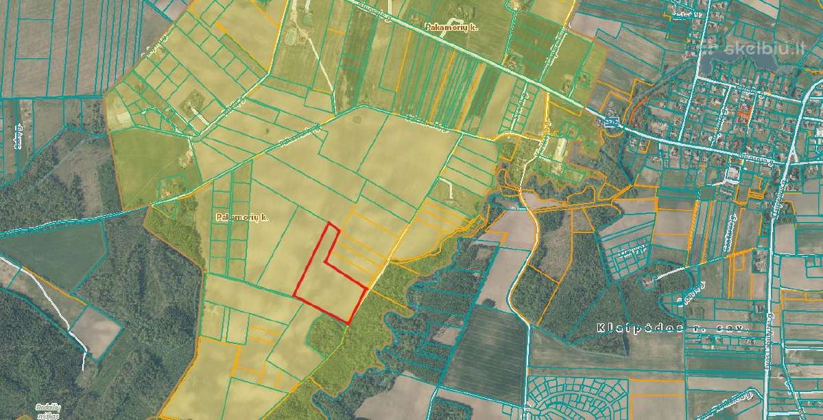 Parduodamas 5,45 ha sklypas Pakamorių k.
