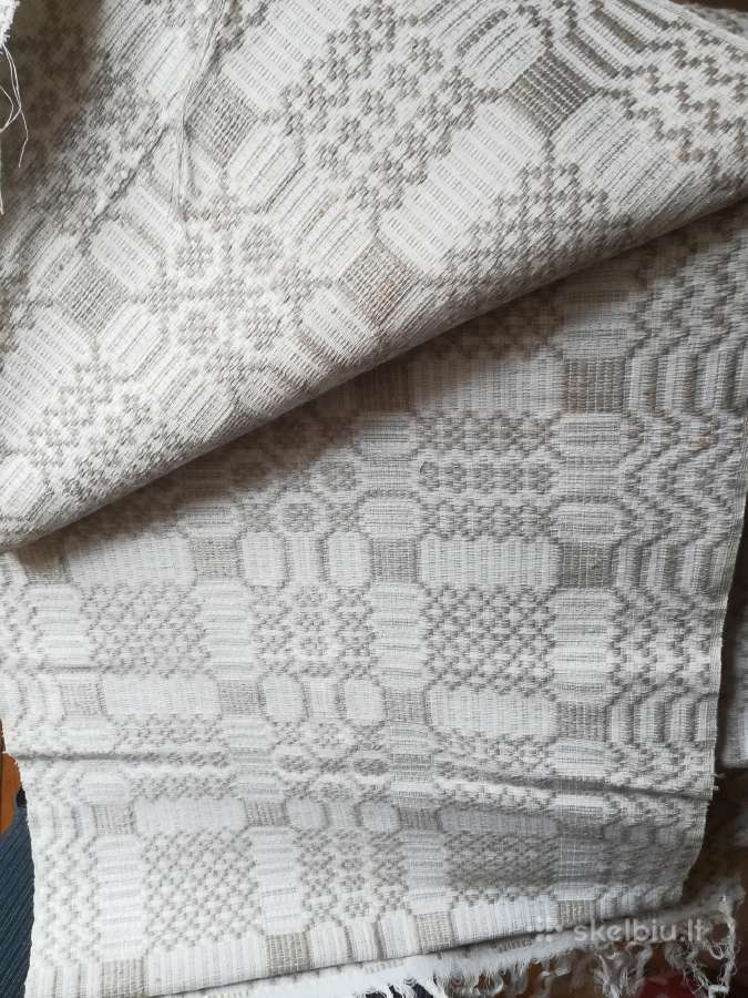 Austas raštuotas lininis audinys - nuotraukos Nr. 4
