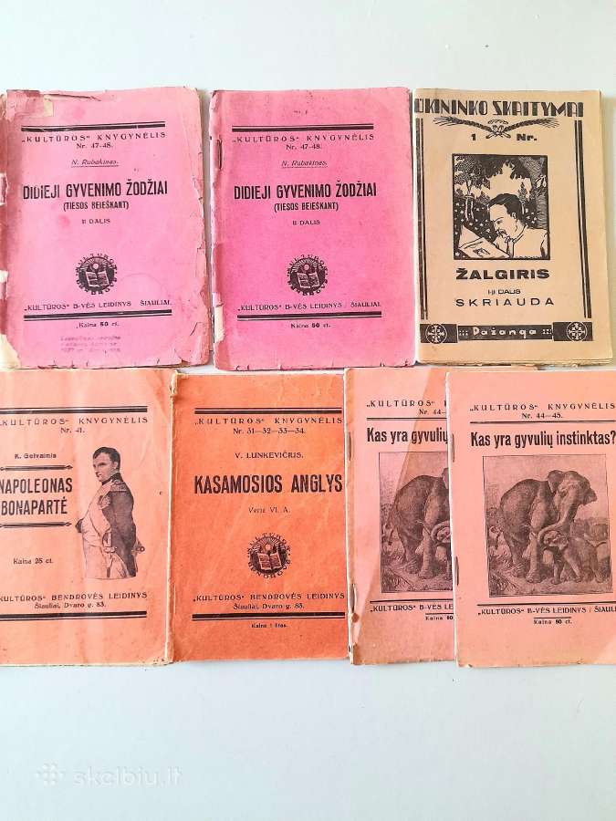 "Kultūros Knygynėlis' 1925m "Ūkininko Skaitymai"