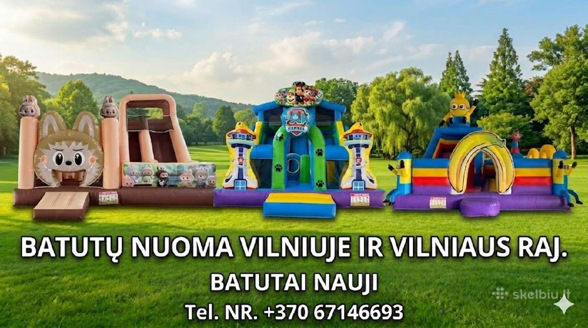 Pripučiamų Batutu nuoma
