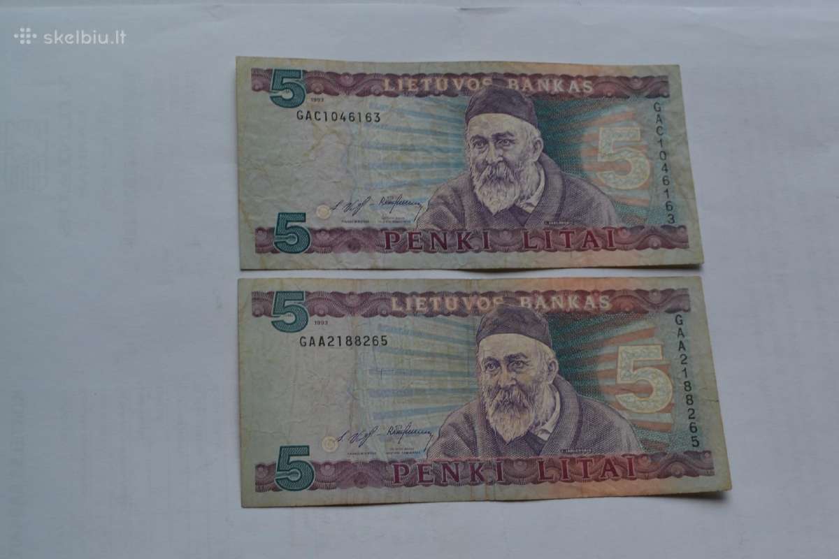 5 Litai 1993 m.
