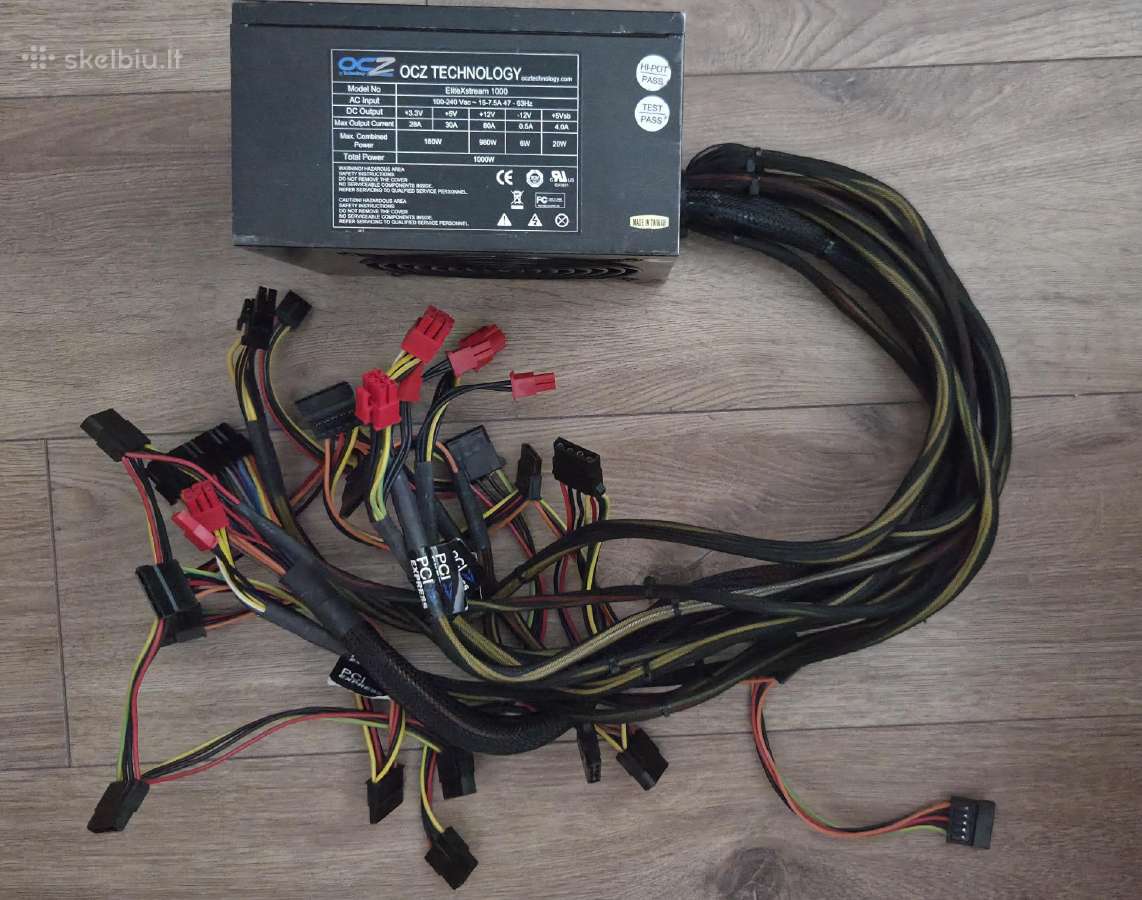 Psu Corsair 750w 650w, Ocz, P1000gm 1000w - nuotraukos Nr. 10