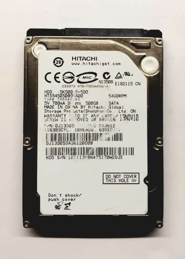 HDD sata 640gb 500gb 320gb geros būklės tested - nuotraukos Nr. 4