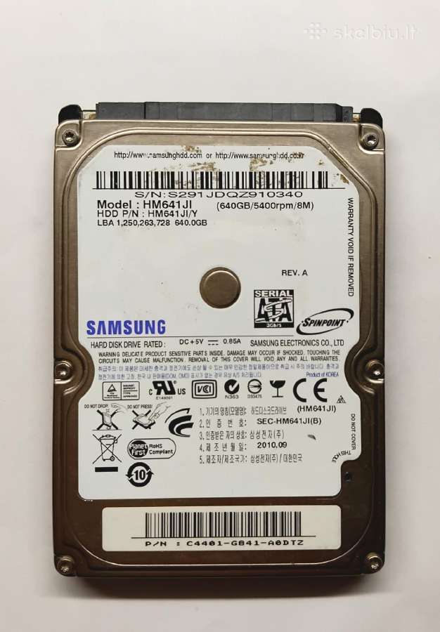 HDD sata 640gb 500gb 320gb geros būklės tested - nuotraukos Nr. 8