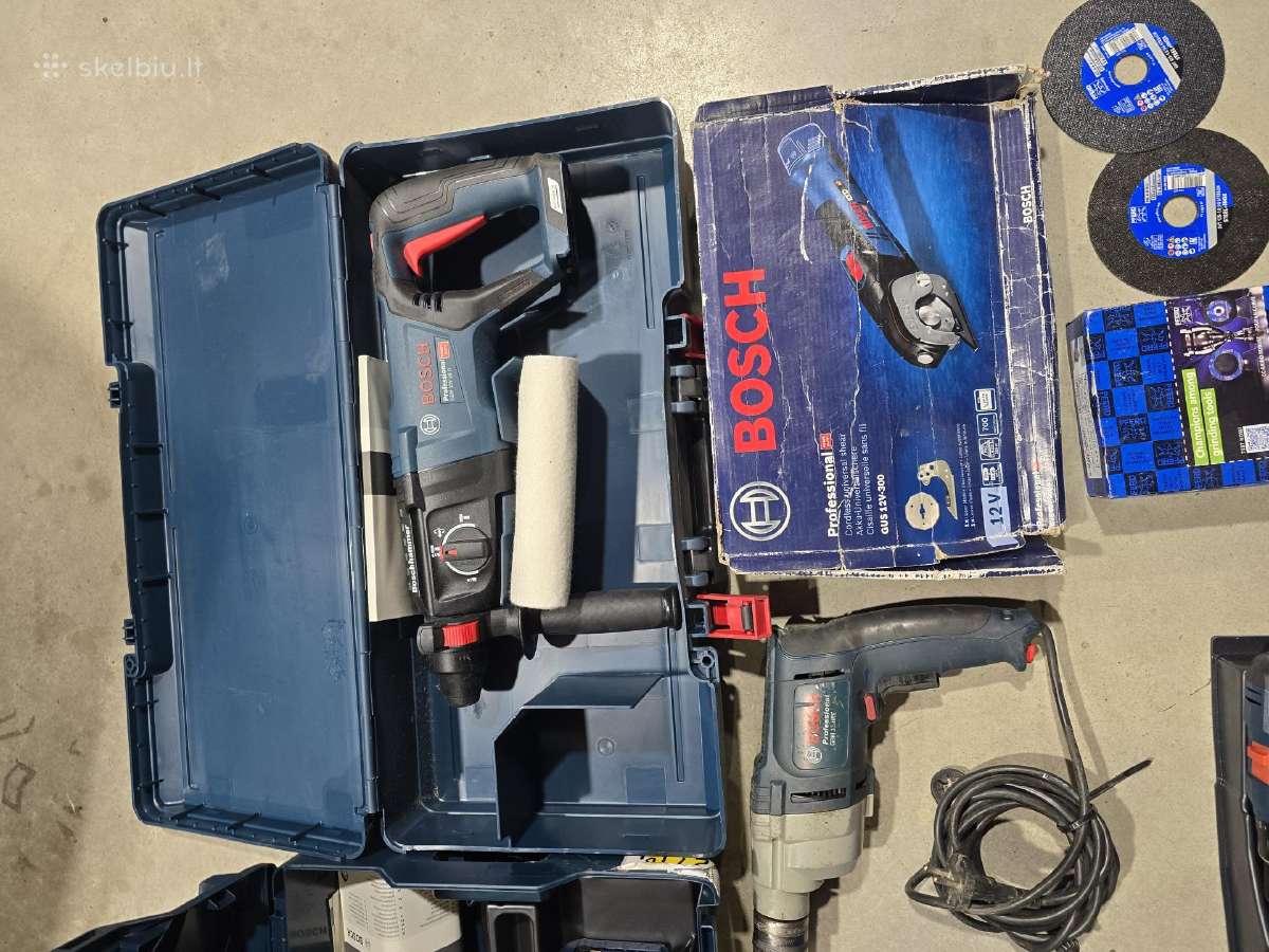 Akumuliatorinė viniakalė Bosch Biturbo Gnb 18v-38 - nuotraukos Nr. 10