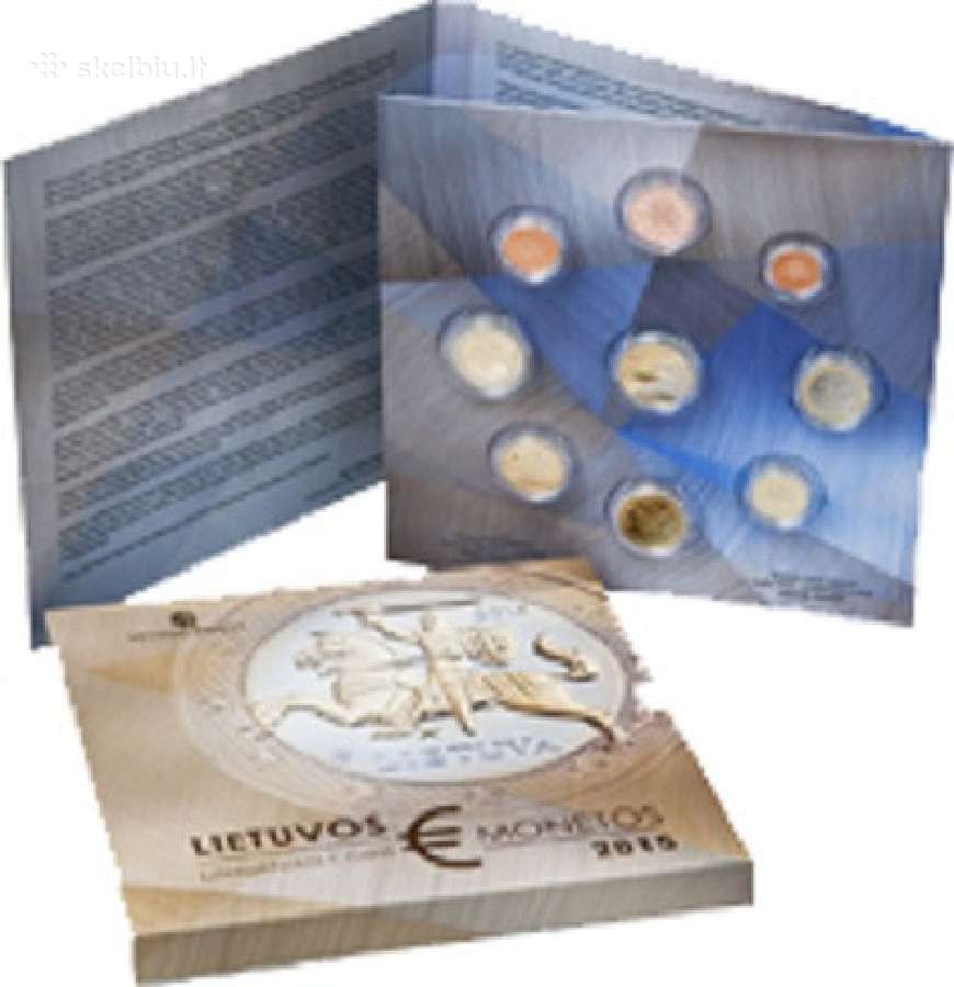Proof Pirmų Lietuviškų euro monetų rinkinys 2015