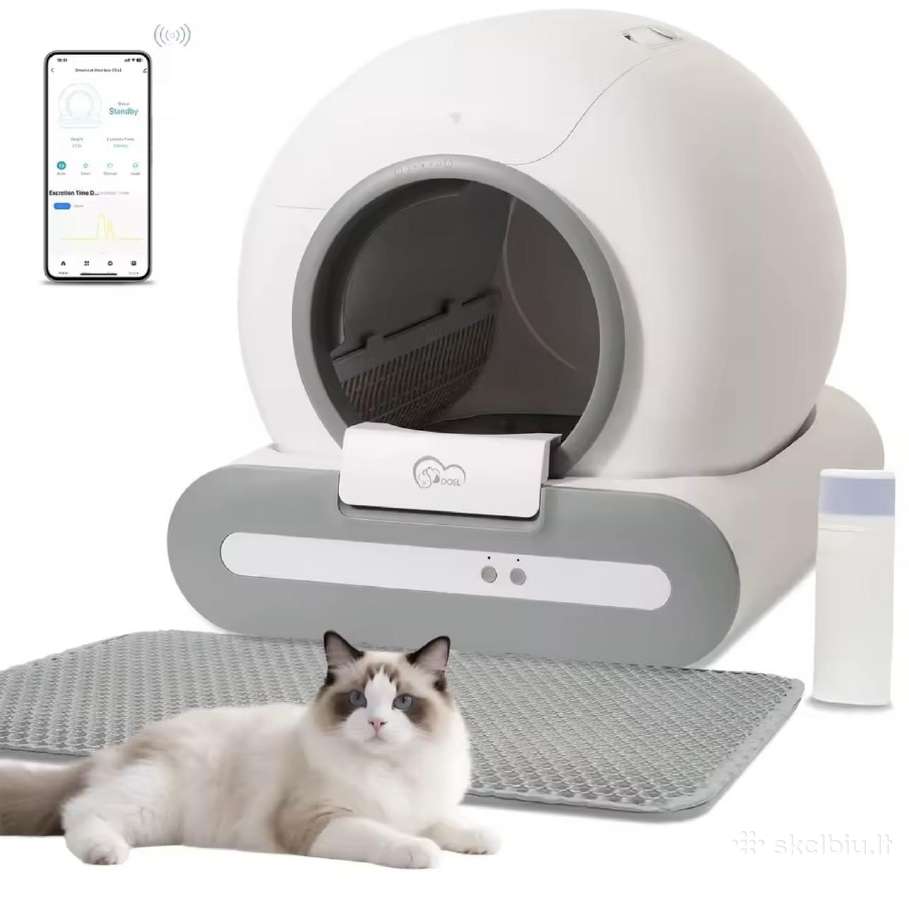 Automatinė kačių tualeto dėžė