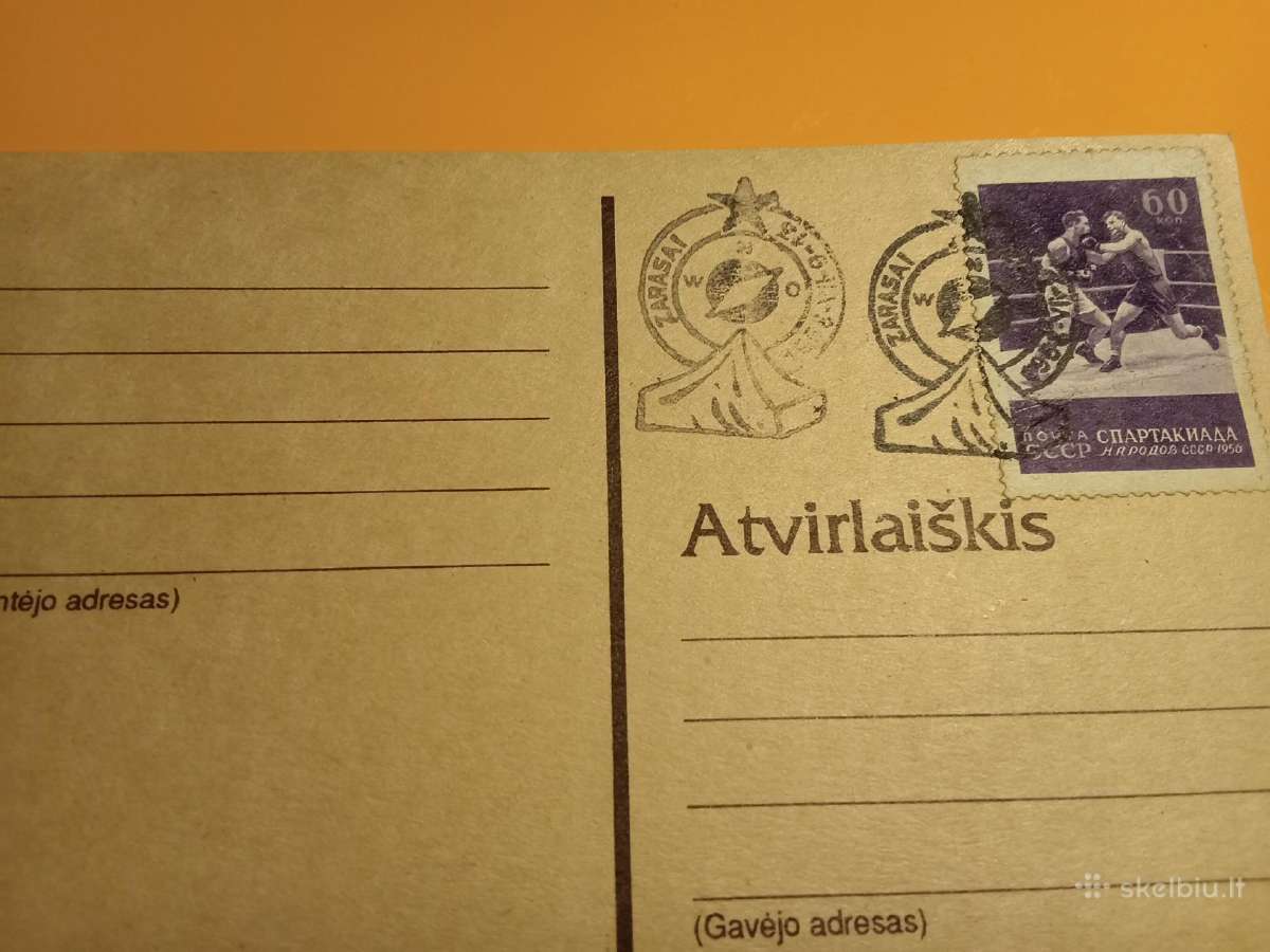 Atvirukai ir vokai su jaunųjų turistų saskrydziai