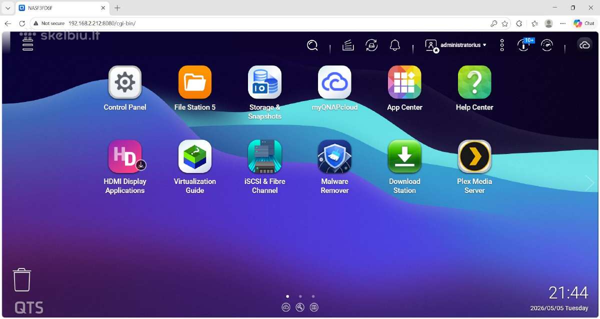 Parduodamas Qnap Ts-453 Pro Nas su 8 GB RAM ir dis - nuotraukos Nr. 10