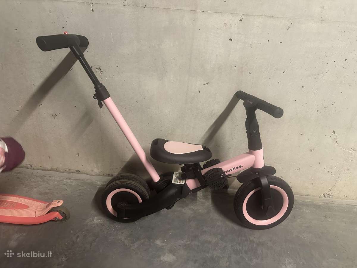 Balansinis dviratukas/triratukas Moovkee sweetpink