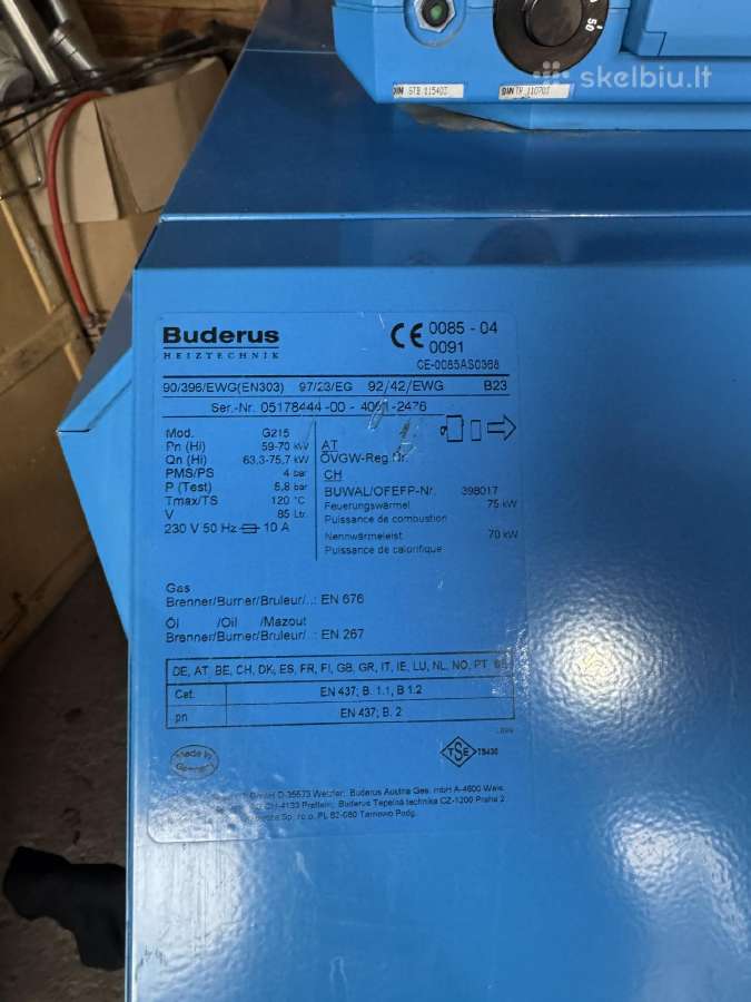 Buderus g215 68 kw 2004 m - nuotraukos Nr. 4
