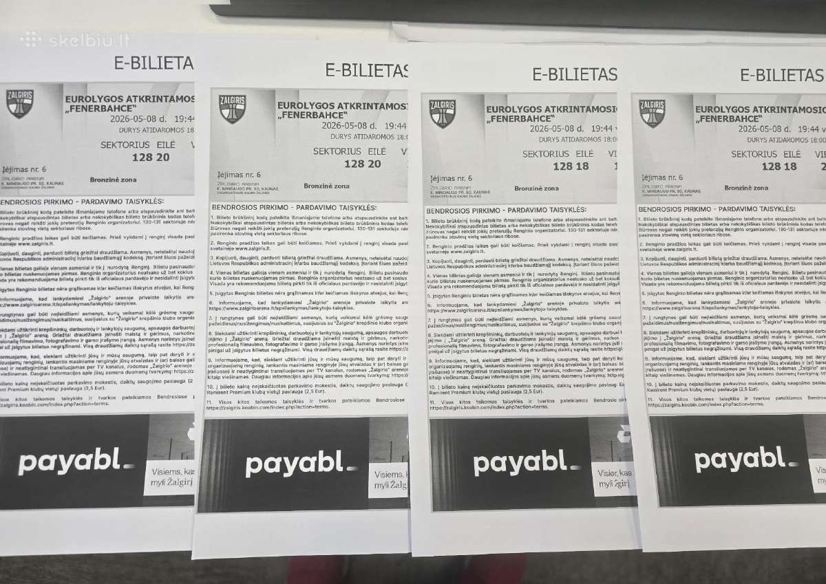 Penktadienio varžybos Žalgiris-fenerbahce 1 a.
