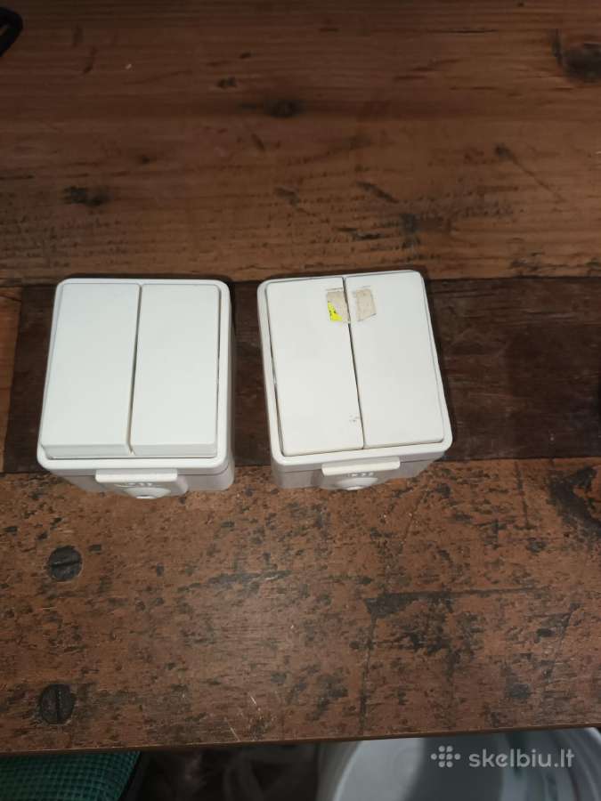 Vieno ir dviejų klavišų antinkinai jungikliai - nuotraukos Nr. 2