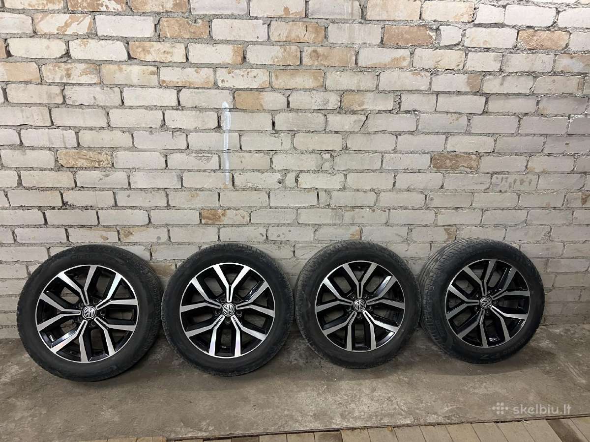 VW R17 lieti ratlankiai Nivelles su padangom - nuotraukos Nr. 5
