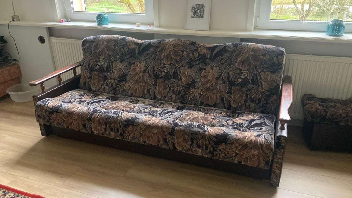 Sofa - lova , du foteliai ir pufas - nuotraukos Nr. 5