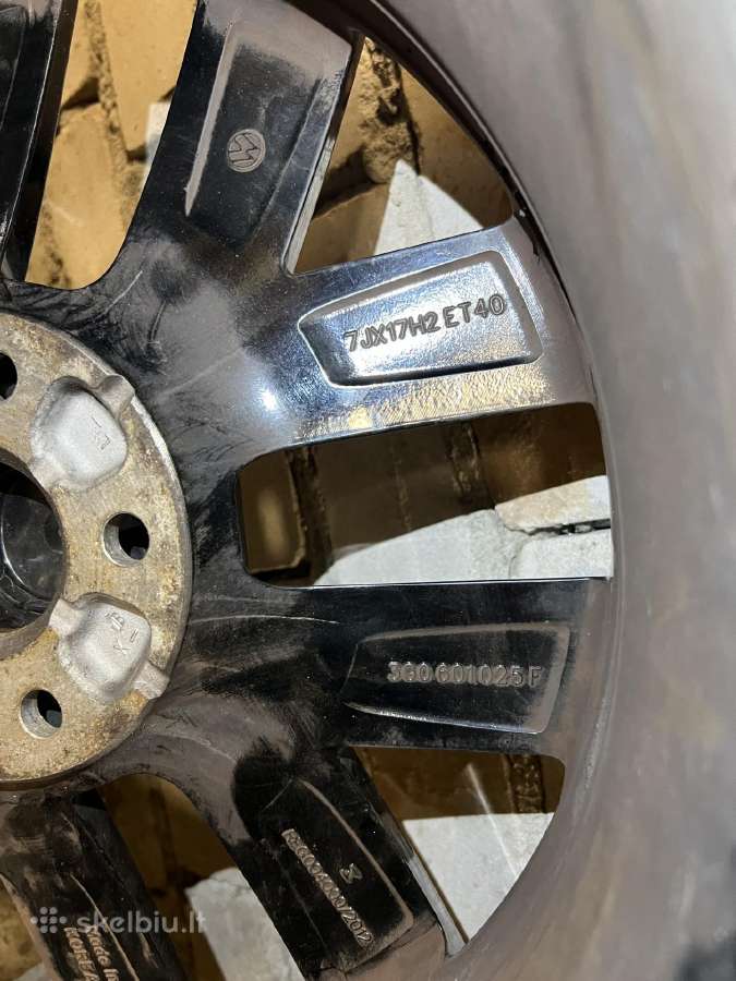 VW R17 lieti ratlankiai Nivelles su padangom - nuotraukos Nr. 22